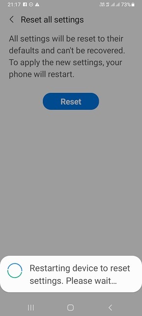 Gplay Something Went Wrong Resettnig Now