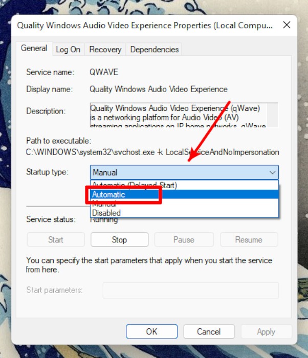 How To Fix Discord Error Audio Video Quality Experience Startup Type Set To Automatic