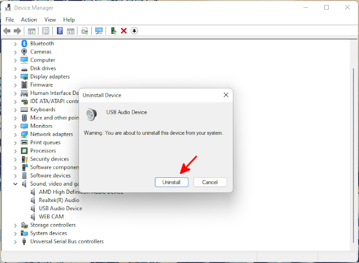 How To Fix Headset Mic Audio Driver Uninstall Warning