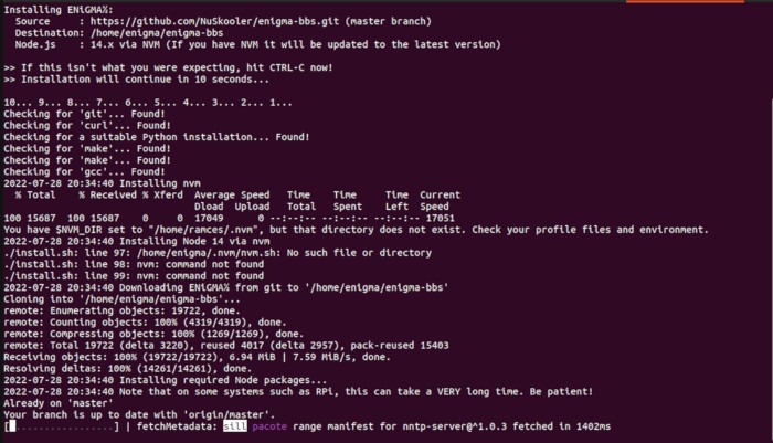 Install Enigmabbs Linux 07 Compiling Enigmabbs