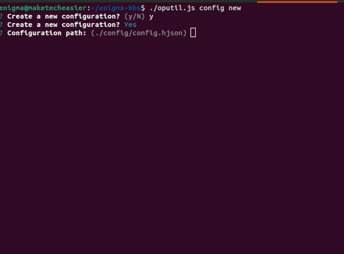 Install Enigmabbs Linux 10 New Config Location