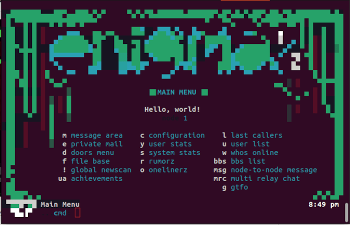 Install Enigmabbs Linux 15 Enigmabbs Main Menu