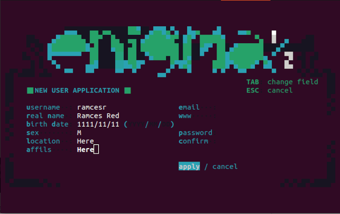 Install Enigmabbs Linux 18 Half Filled Form