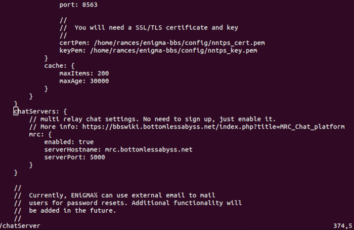 Install Enigmabbs Linux 25 Search Vim Function Chatservers