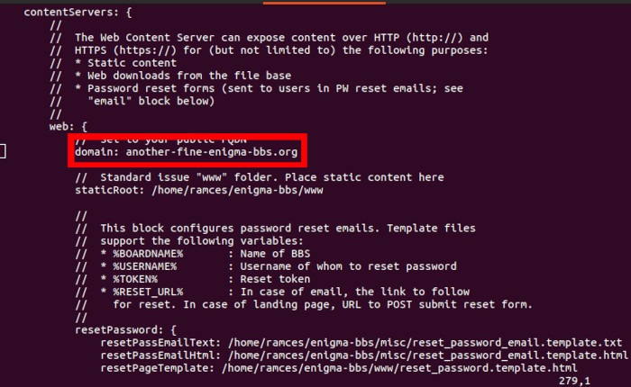 Install Enigmabbs Linux 30 Change Fqdn Webserver