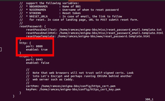 Install Enigmabbs Linux 31 Enable Webserver Option