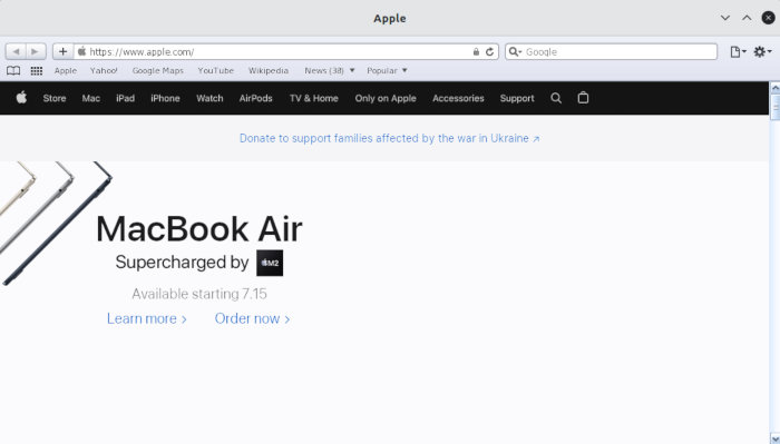 Linux Safari Install 02 Installed Safari
