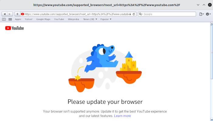 Linux Safari Install 10 Incompatible Youtube