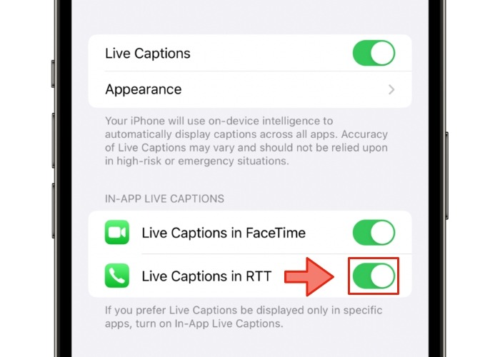 Live Cap Rtt Ios
