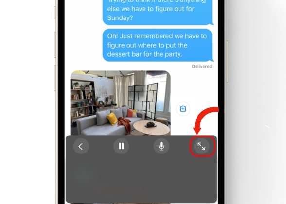 Live Cap Full Screen Button