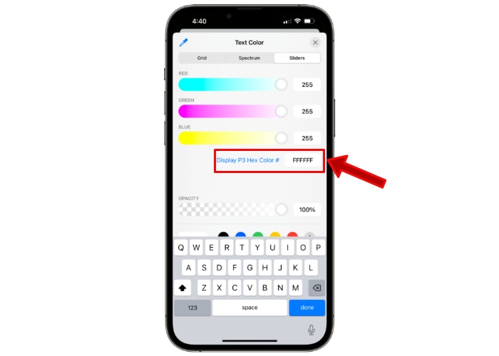 Live Cap Hex Color Number