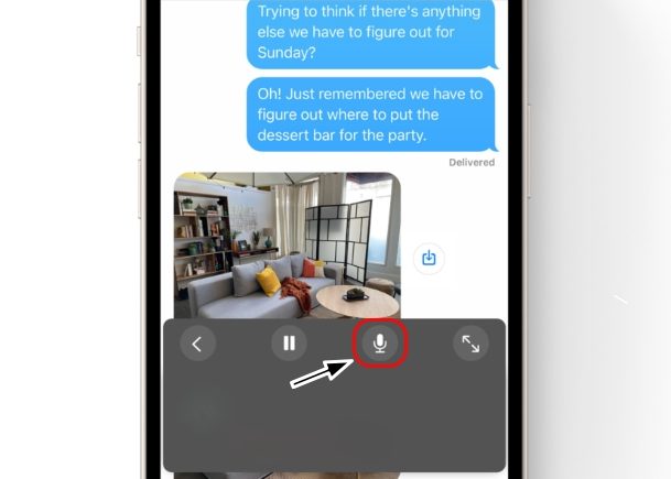 Live Cap Microphone Button