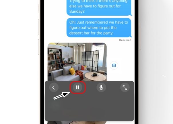 Live Cap Pause Button