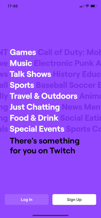 Live Streaming Apps For Ios Twitch Login