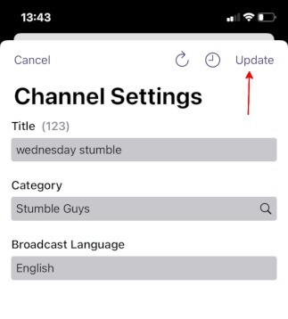Live Streaming Apps Streamchamp Channel Settings