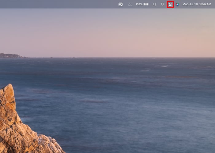 Monterey Menu Bar Control Center