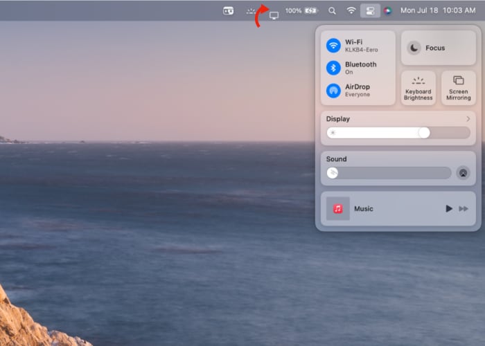 Monterey Menu Bar Display Brightness