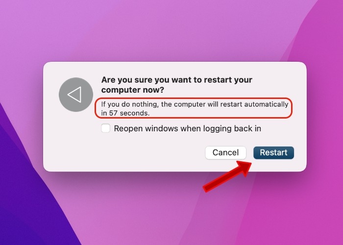 Monterey Restart Countdown Manual