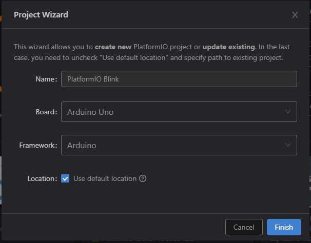 Platformio Project Wizard