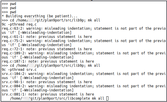 Rc Shell 05 Compiling Plan9port
