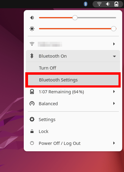 Set Up Bluetooth Linux 06 Select Bluetooth Settings