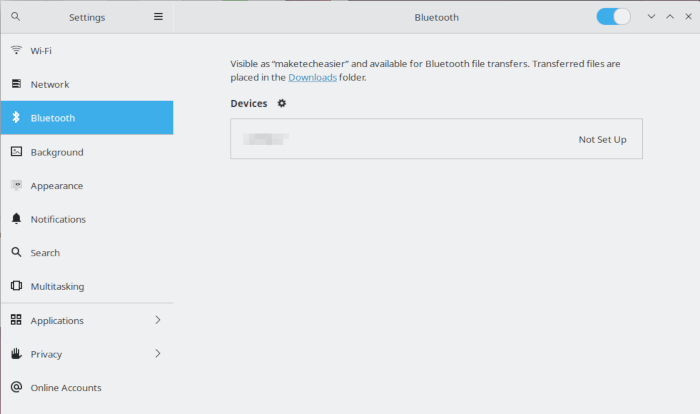 Set Up Bluetooth Linux 07 One Pairable Device