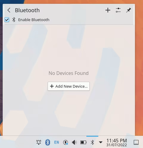 Set Up Bluetooth Linux 11 Kde Bluetooth Menu