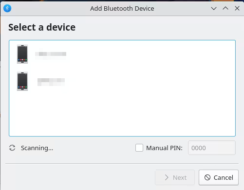 Set Up Bluetooth Linux 13 Select Bluetooth Phone