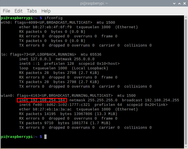 Terminal Ifconfig Ip Address
