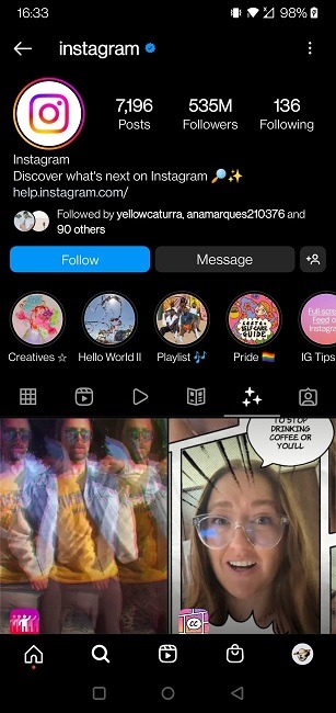 Use Camera Effects Instagram Creator View Effects Browse