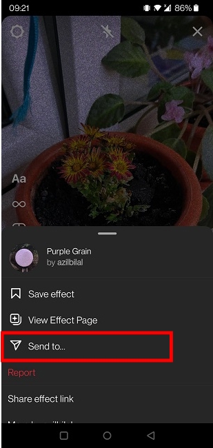 Use Camera Effects Instagram Send In Direct