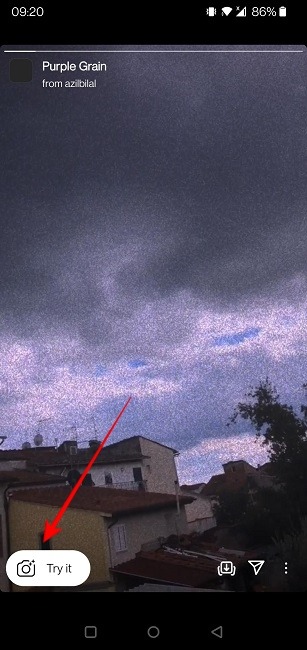 Use Camera Effects Instagram Try It Button