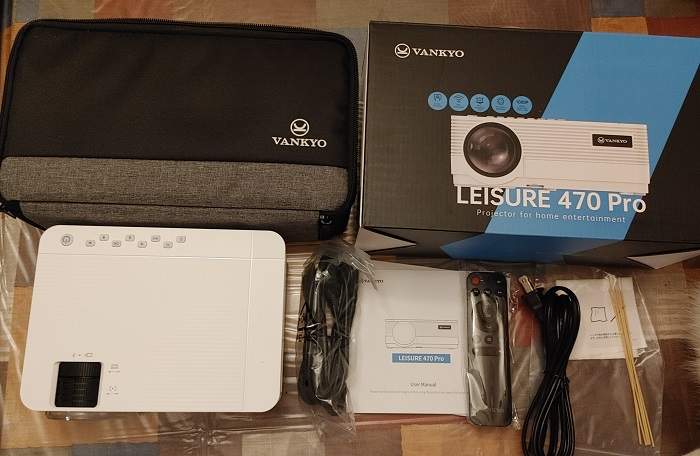 Vankyo Leisure 470 Pro Phone Projector Review Box