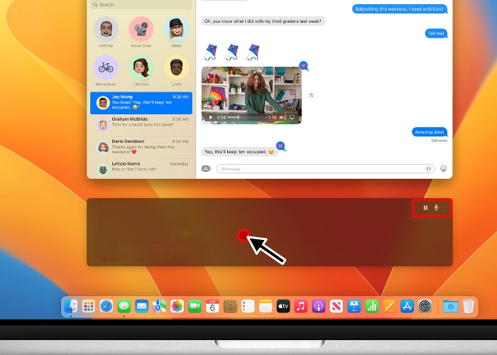 Ventura Live Cap Control Buttons