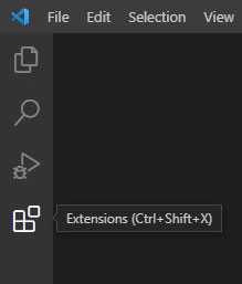 Visual Studio Code Extensions Left Tray
