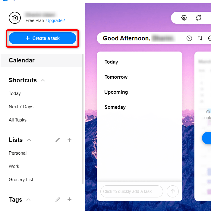 Windows Reminders Any.do Create Task 1