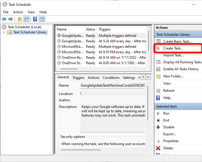 Windows Reminders Task Scheduler Library