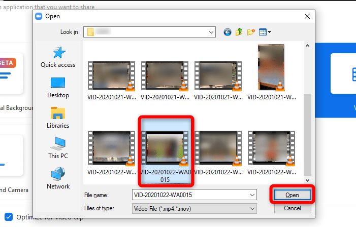 Zoom Advanced Video Select