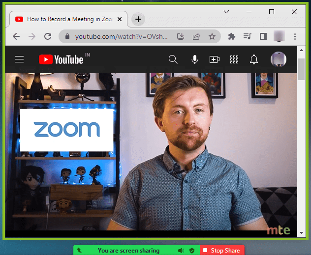 Zoom Youtube Share Play