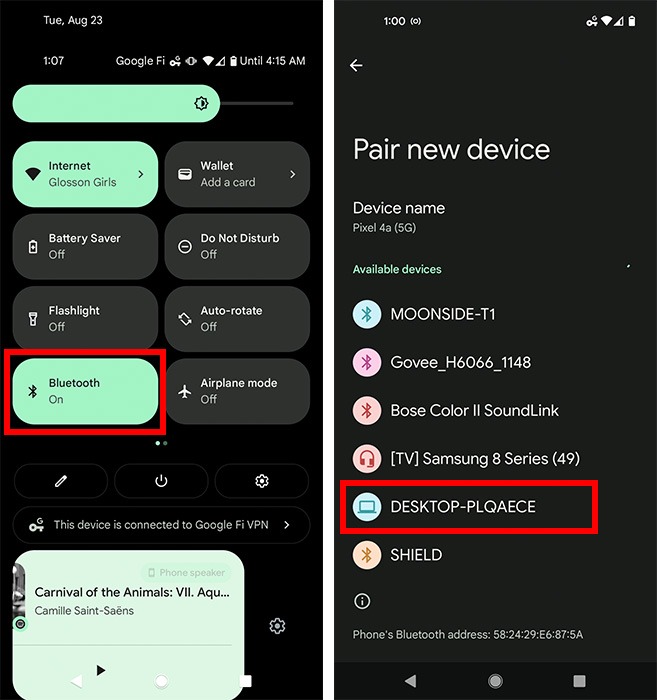 Android Transfer Bluetooth Pair Device Android