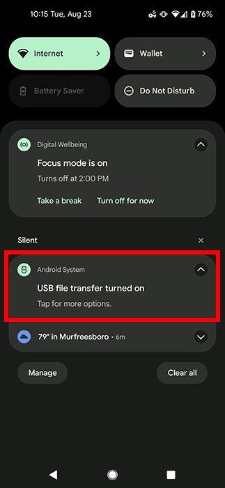 Android Transfer Windows Android Selection
