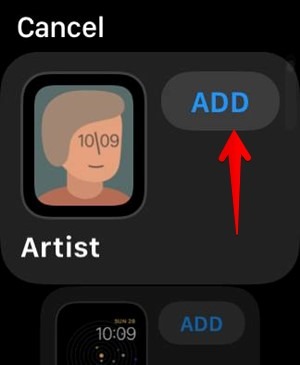 Apple Watch Face Add