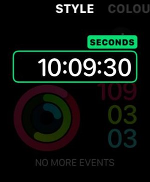 Apple Watch Face Customization Screen
