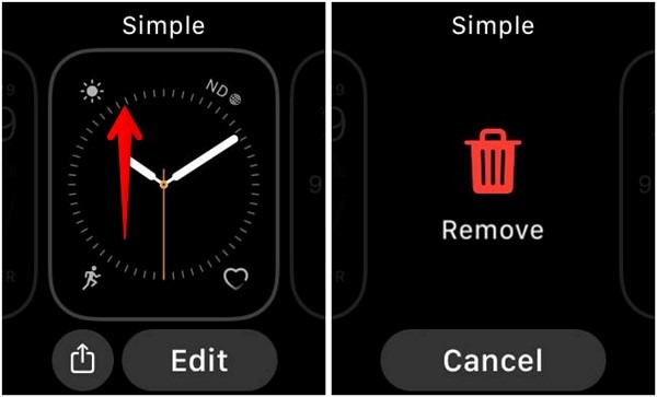 Apple Watch Face Delete