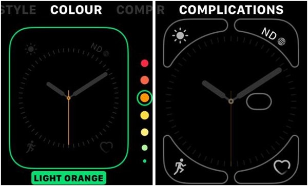 Apple Watch Face Edit Color