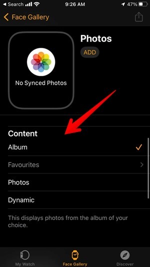 Apple Watch Face Photos Add Picture