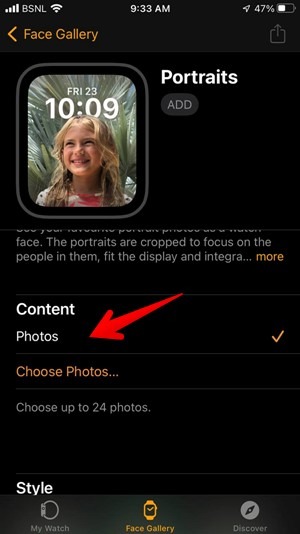 Apple Watch Face Portrait Picture