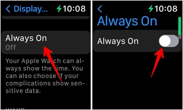 Apple Watch Face Settings Always On