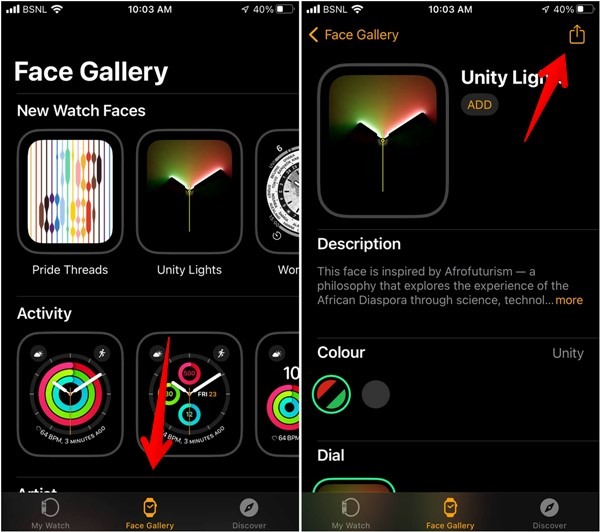 Apple Watch Face Share Iphone Not Installed