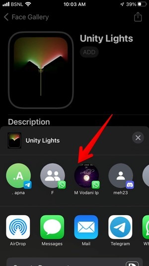Apple Watch Face Share Iphone Send